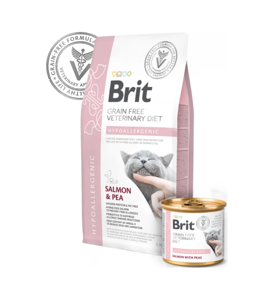 Brit Grain Free Veterinary Diet Hypoallergenic Blik - 6 X 200 Gram - Afbeelding 2