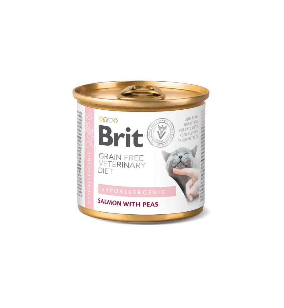Brit Grain Free Veterinary Diet Hypoallergenic Blik - 6 X 200 Gram