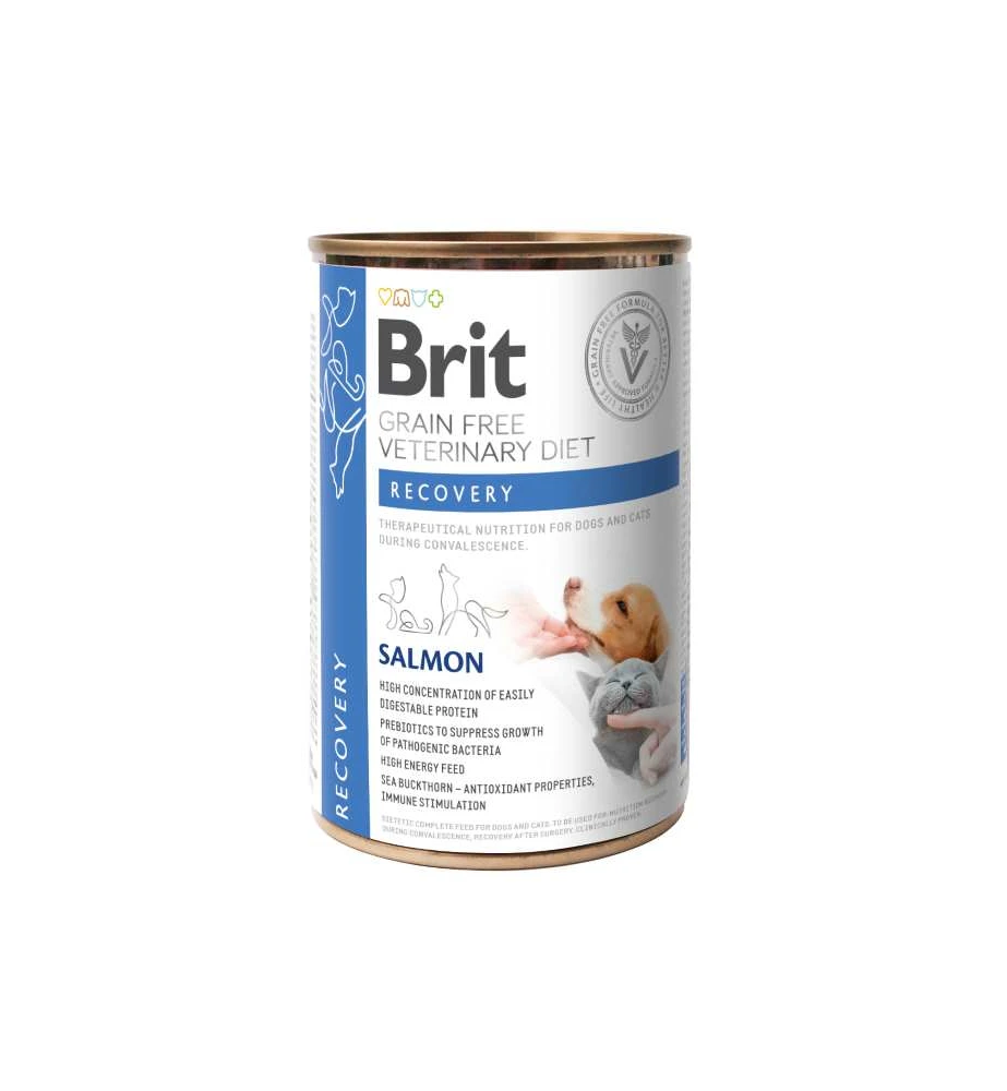 Brit Grain Free Veterinary Diet Recovery Blik - 6 X 400 Gram