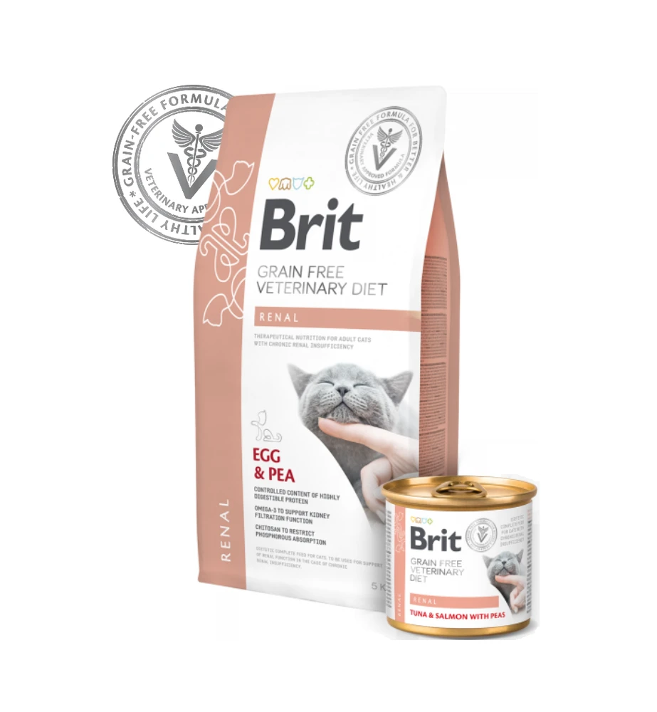 Brit Grain Free Veterinary Diet Renal Blik - 6 X 200 Gram - Afbeelding 2