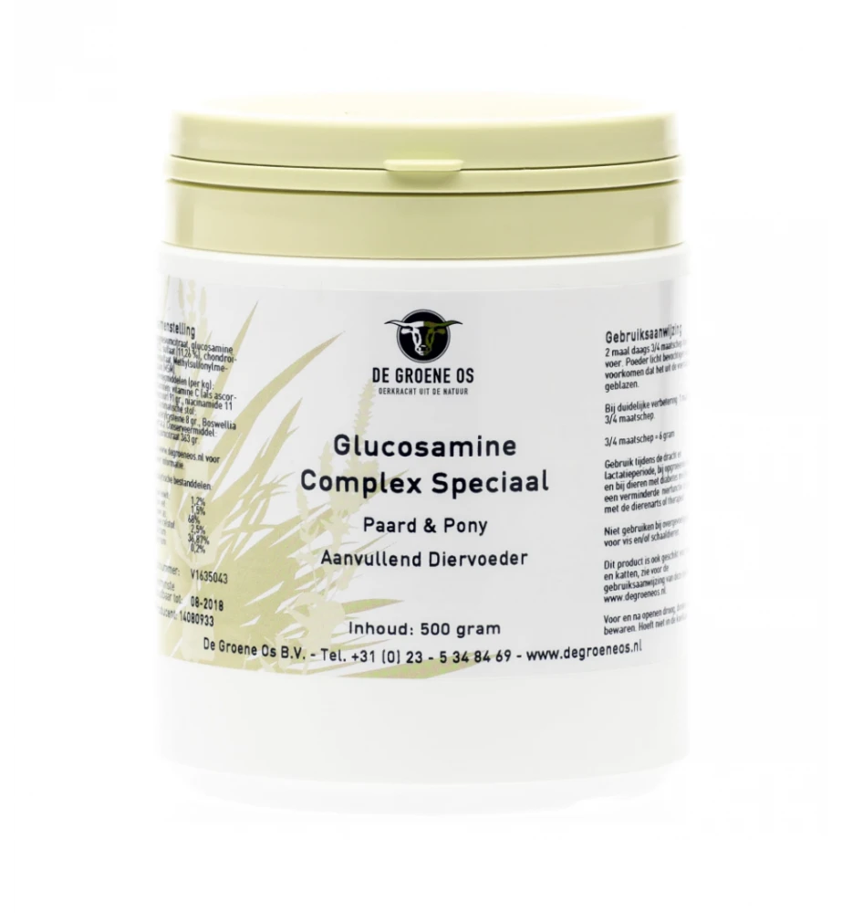 De Groene Os Glucosamine Complex Speciaal - 500 Gram
