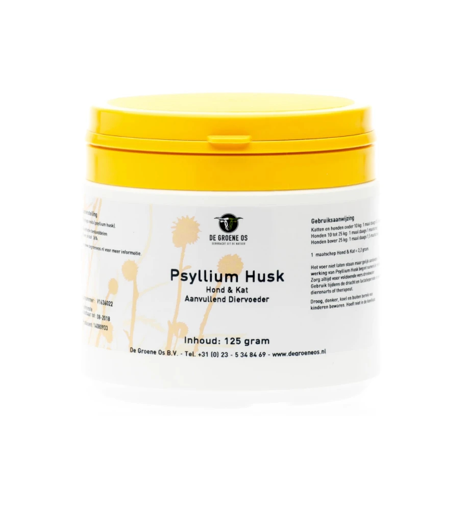 De Groene Os Psyllium Husk - 125 Gram