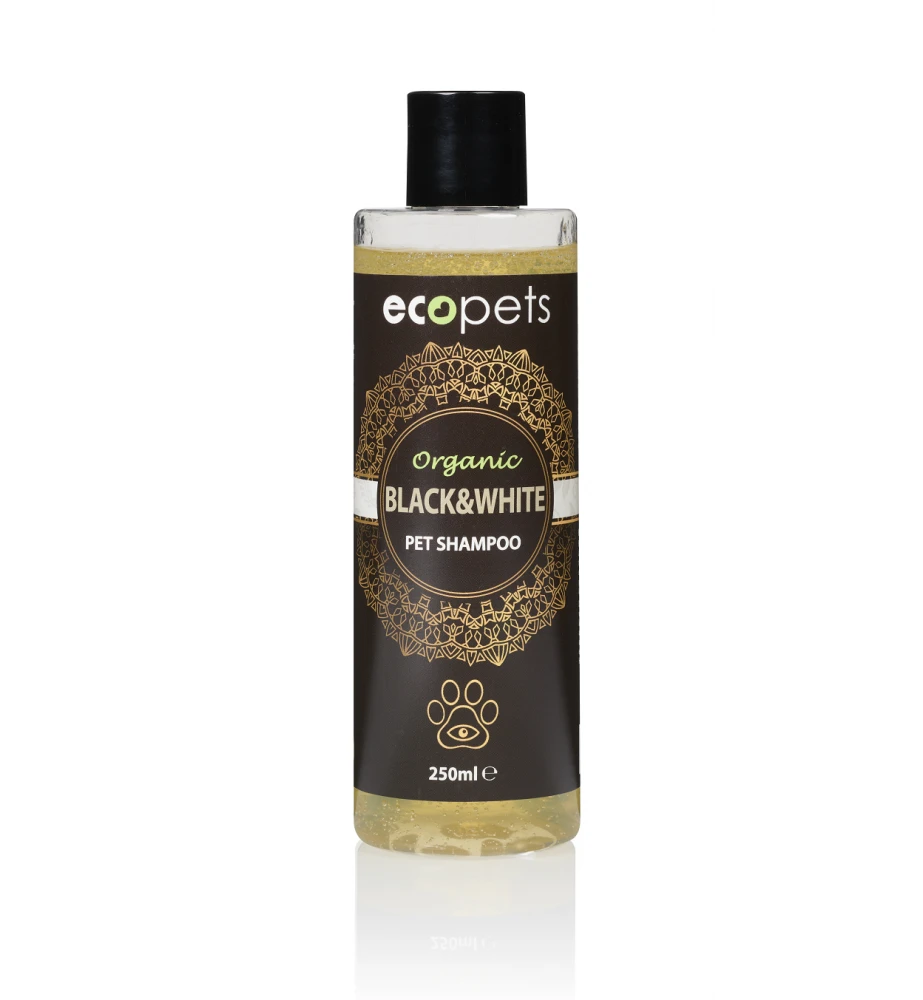 Ecopets Organic Black & White Pet Shampoo & Conditioner - 250 Ml