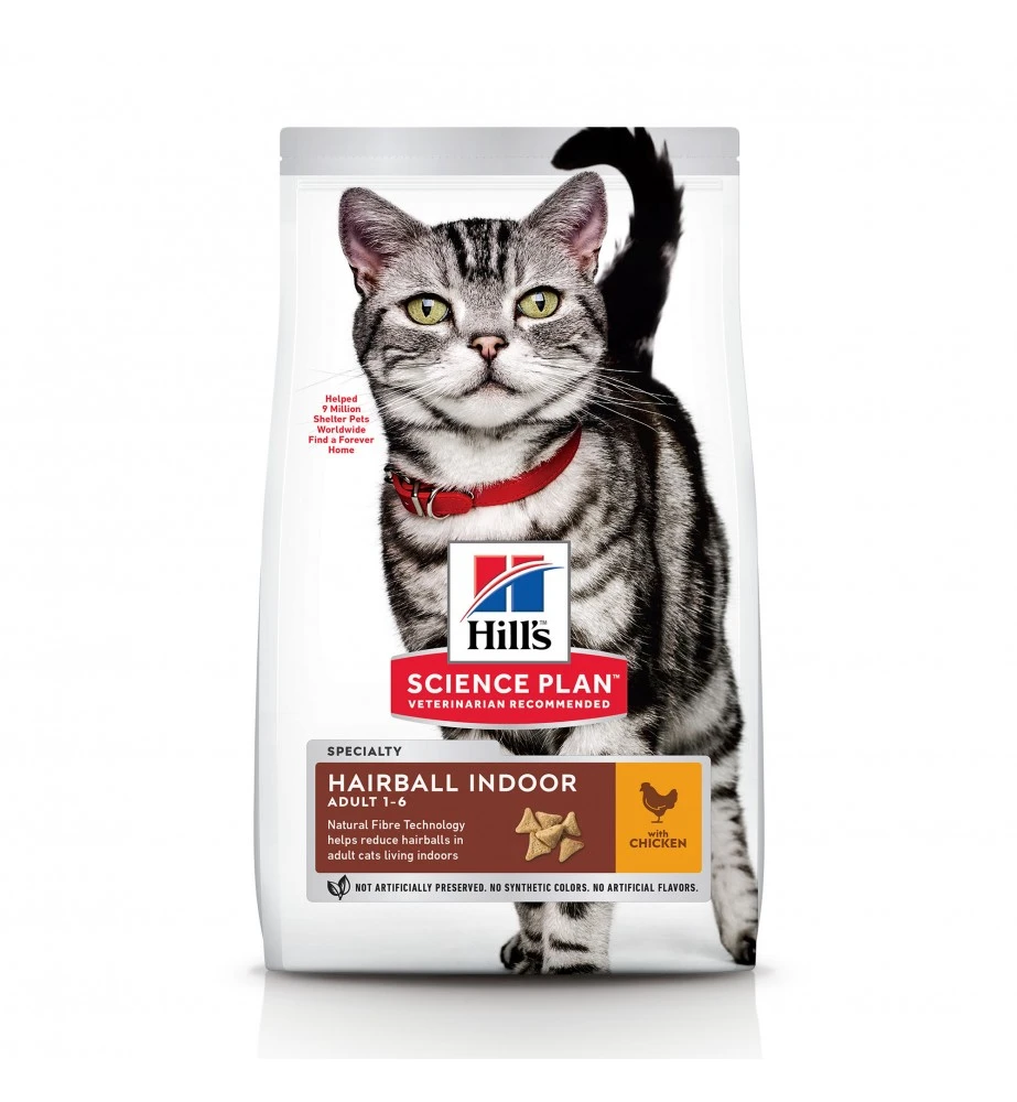 Hill's Science Plan Adult Hairball Indoor Met Kip