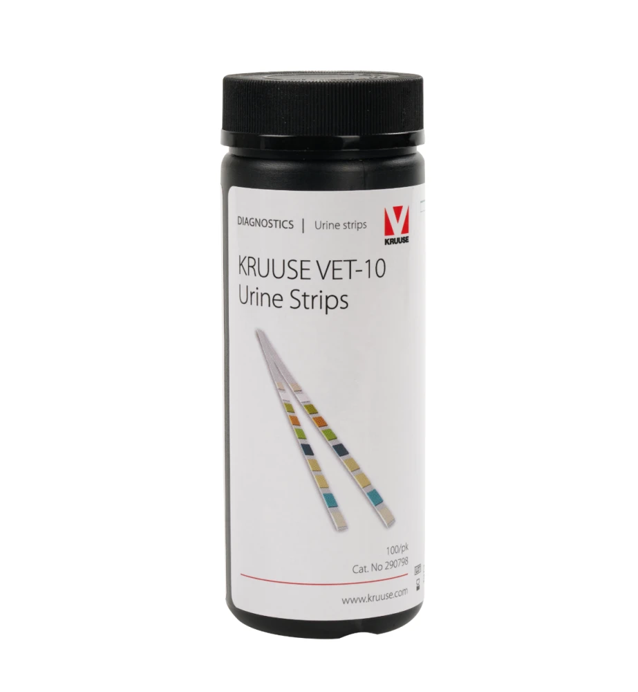 Kruuse VET-10 Urine Test Strips - 100 Strips - Afbeelding 3